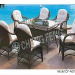Best-Selling Rectangular Patio Dining Table and Chairs CF- A007