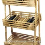 BF-13028 - Bamboo Storage - Wholesale Natural Bevarage Display Shelf BF-13028