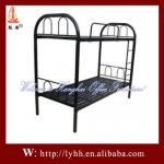 Black dormitory heavy duty metal kids bunk bed HH-BB239