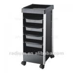 Black hair salon trolley cart WB-3428