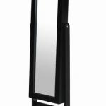 Black Mirrored Jewelry Cabinet , Stand,Armoire