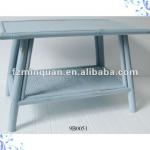 Blue Bamboo and Wooden Table 9B0051