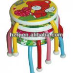 cartoon baby stool steel plastic stool kid pvc stool KD-001