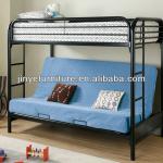 cheap metal twin-futon sofa bunk bed for kids MBB-03