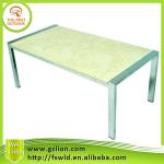 Cheap outdoor square marble table KSDT-M010