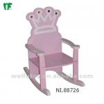 Children Pink wooden rocking chairs NI88726,NI88973+NI88975