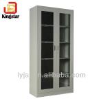 China Two Glass Door Steel File Cabinet with 4 Shelves JSJ-W009