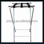 Chrome folding hotel luggage rack