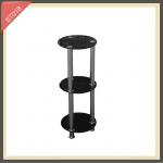 clear acrylic side table with shelf bed side table ST018 ST018