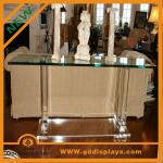 Clear acrylic TV dest/ plexiglass furnitures Gold-N1073 Gold-N1073