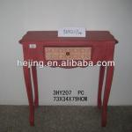 Decorating woode pink console table 3HY207