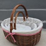 delicate small wicker weaving basket 803105