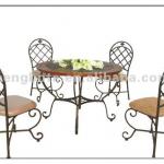 Dining room slate top dining table and chair DS-08560