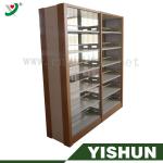 Direct Manufacturer Library Book Shelf For Library Furniture BSW-2P-P