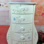 DNC1006 Elegent flower wood storage cabinet