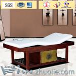 Electric Wood Spa Beauty Bed with Goldleaf decoration 12D02 12D02
