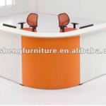 Elegant design office furniture curved reception desk
