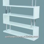 Elegant high gloss white E1 MDF bookshelf