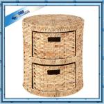 Exclusive Cheap Two layers Water Hyacinth Drawer Cabinet