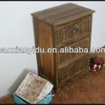 factory direct sales baking finish antique wooden storage cabinets with 3 drawers T10-6012