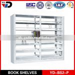 factory steel library bookshelf with ISO9001 AND ISO14001 YD-BS-2P-P