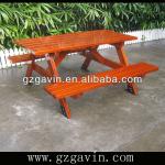 Factory wholesale picnic tables wood/camphor wood picnic table B-051