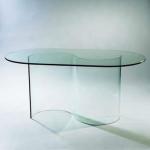 Fasion glass dining table JM-A-002