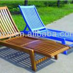 Folding Wood Beach Lounge Chair