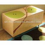 for paint or decorate kids big unfinished wooden toy box MSPB-Q6-B003
