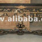French style Black in Gold Entrance Console Table - Best Quality Reproduction Entrance Antique Console