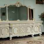 French style furniture - solid wood carved with leaf gilding