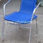 garden cafe coffee shop rattan stacking lounge chair wicker cane chairs YC028 YC028