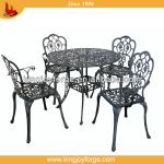 Garden cast aluminum dining set ourdoor furniture 153616+c1557