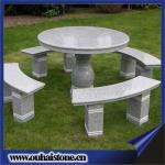 garden decoration funiture granite table set garden furniture OH-TS-44