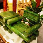 Giant Bamboo Armchair and End Table