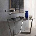 Glass Top Console Table For Living Room