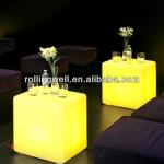 glowing decorative furniture plastic outdoor cube lighting chair bar chair