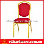 Gold powder coating antique metal dining chairs,metal frame chair RD-MC0001