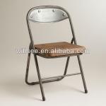 HE-041-3,,Wood and Metal Colton Folding Chair HE-041-3