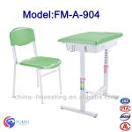 Height adjustable school desk and chair for students FM-A-904 FM-A-904