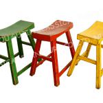 Home Furniture Solid Wooden Stools in Colorful GJ-S150
