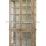 Home furniture wooden glass bookcase