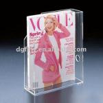 Hot sale acrylic magazine holder/stand/display E-001