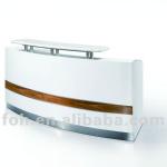 Hot Sale White Salon Reception Table/ Counter Desk/ Information Desk ( FOHJJ-03) FOHJJ-03#