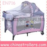 Hot sell folding baby playpen with canopy KRP130