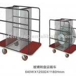 hotel rubber wheel trolley glass table trolley turnplate trolley steel trolley FB 609 FB609