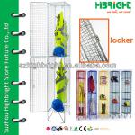 Individual Metal Wire Mesh Locker two doors HBE-WM-2