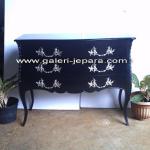 Indonesia Furniture - Black Moulin Nour Bombe Chest BSD 027
