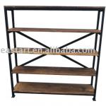 industrial furniture iron - recycle wood coffee table T- 021