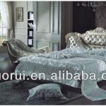 Italian style romanticism design bedroom furniture set soft bed Prince B#